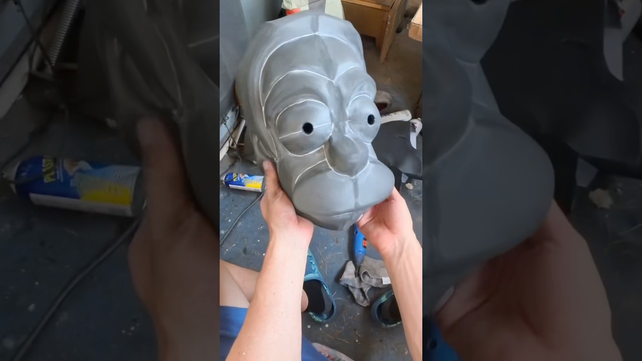 Ned Flanders Mask DIY #nedflanders #homersimpson #cosplaydiy #simpsons #foamcrafts #foamsmith #diy