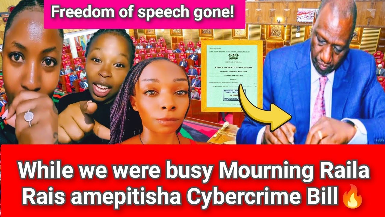 💥KENYA KWISHA.WHILE Kenyans were busy MOURNING RAILA,Rais amepitisha CYBERCRIME BILL Among others.