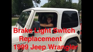 Brake Light Switch Replacement - 1999 Jeep Wrangler - YouTube