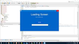 How to make loading screen with netbeans