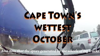 Driving in Cape Towns wettest October!