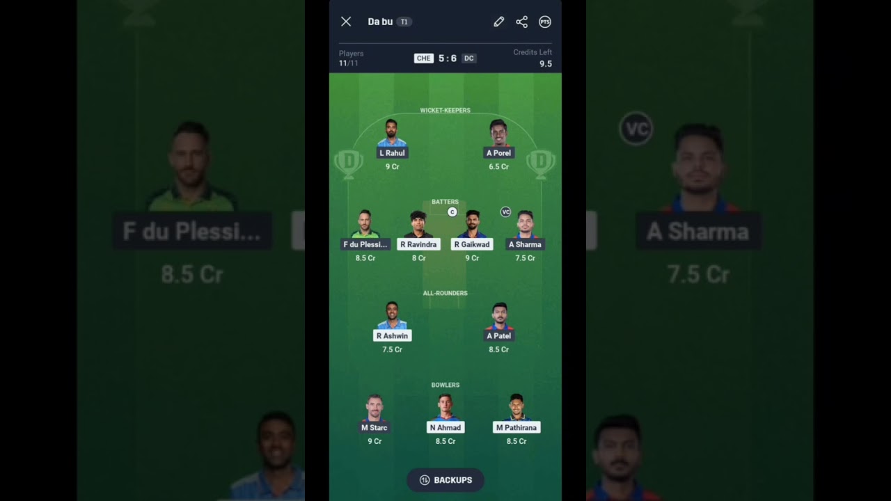 CSK vs DC IPL production dreem 11 team 3cr winner 🏆🏆