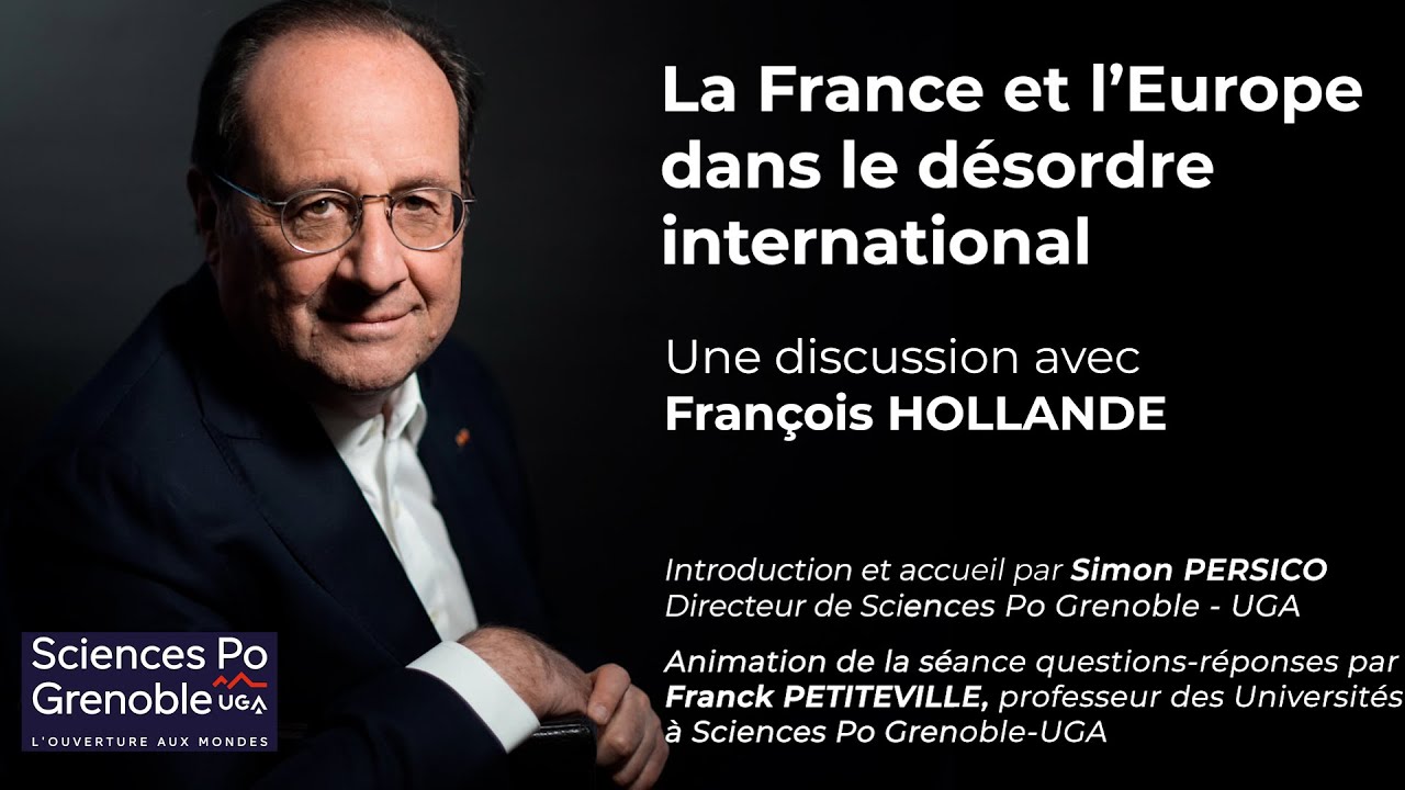 Discussion de François Hollande à Sciences Po Grenoble - UGA