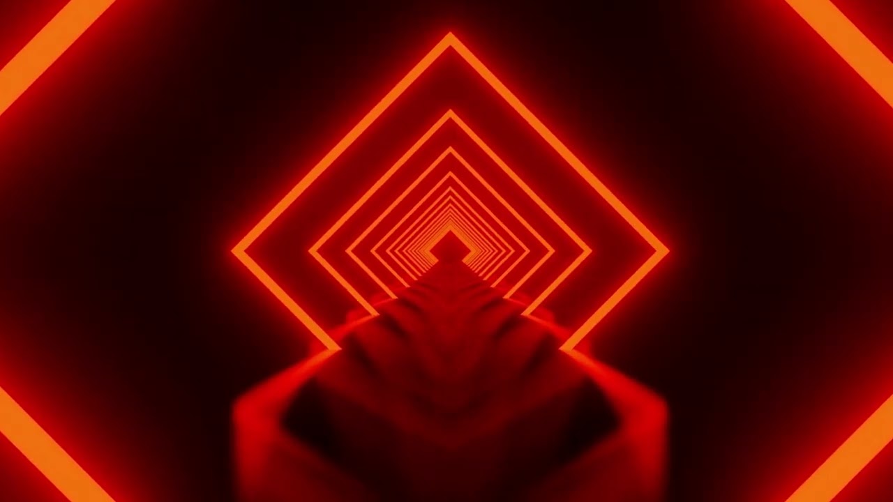 Abstract Background Video 4k Orange Futuristic Tunnel VJ LOOP NEON Satisfying Calm Wallpaper