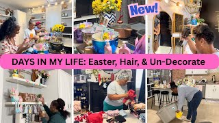 "*NEW* DAYS IN MY LIFE: Easter Day + Doing My Hair + Un-Decorate + Laundry"