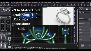 Matrix to MatrixGold Making a three stone ring