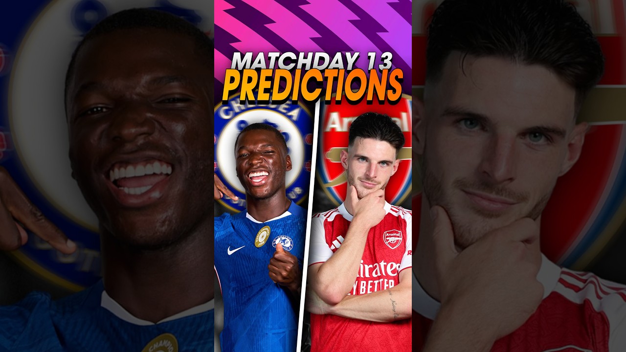 Premier League MATCHDAY 13 Predictions!!