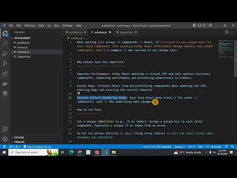 How Unique Keys Improve Array Children Management in React.js