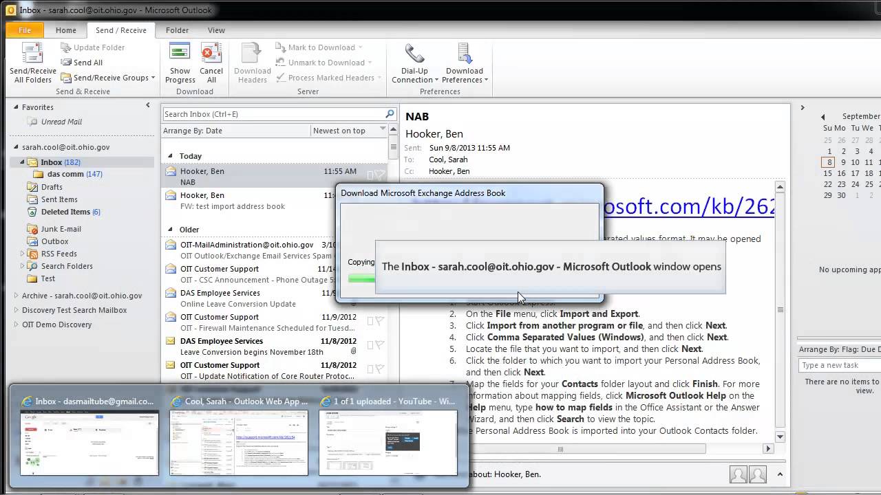 Outlook Address Book Updates YouTube