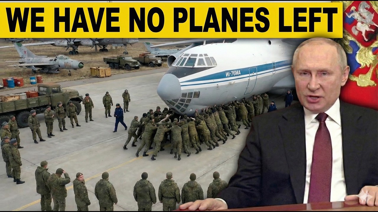 Russia's Air Bridge IS GONE—Russian Air Force IMPLODES as Putin's Army PUSHES Jets with Hands