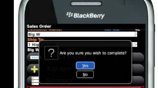 SAP CRM mobility on a Blackberry by Sky Technologies