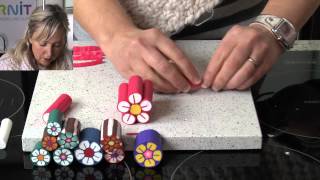 Polymer Clay Tutorials  How to make a flower cane