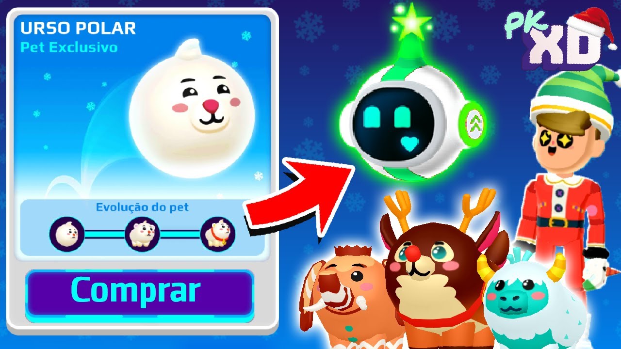 COMO CONSEGUIR O PET MAIS RARO DE NATAL DO PK XD YouTube