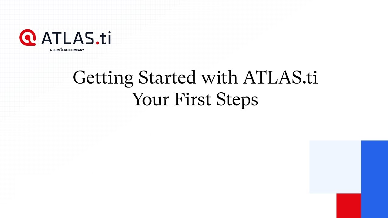 Начало работы с ATLAS.ti: ваши первые шаги