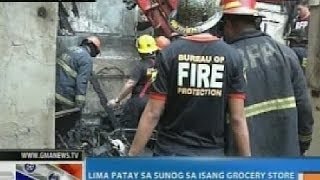 NTG: 5 katao, patay sa sunog sa Tondo, Manila
