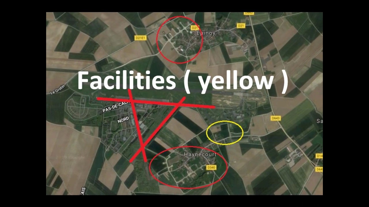 Forgotten NAZI AIRBASE in France : Cambrai (Epinoy)