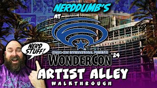 WONDERCON 2024 CONVENTION ARTIST ALLEY | Walkthrough #comiccon #artist #comicbooks