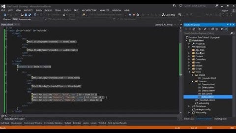 DataTables e ASP NET MVC 5   YouTube 360p