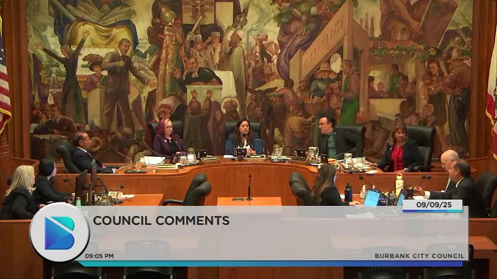 Burbank City Council Meeting - September 9, 2025