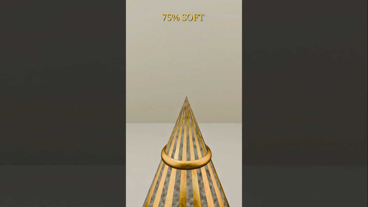 0% vs 100% Torus 3D Soft Body Simulation in Cinema4D 