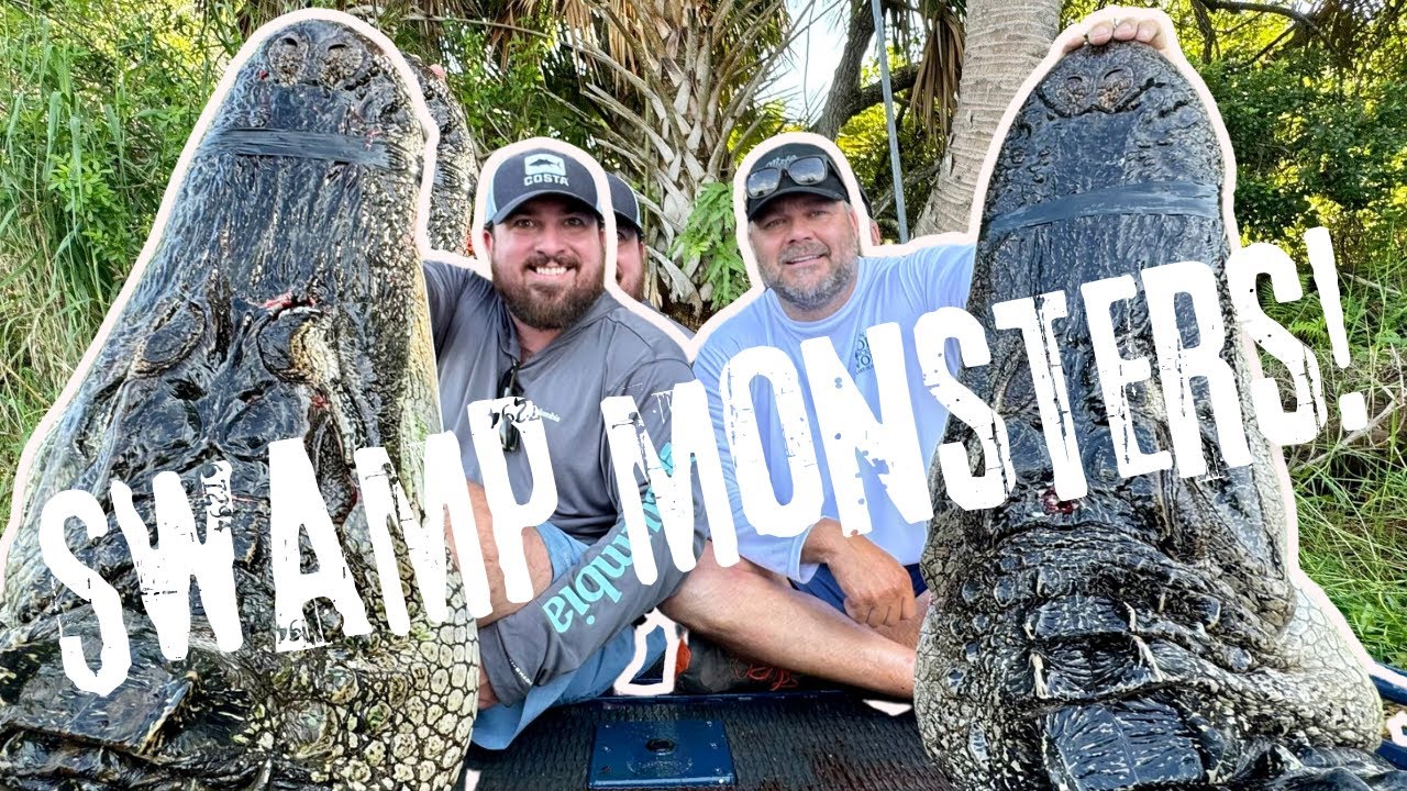 2 GIANT GATORS On Opening Day Of FLORIDA PUBLIC LAND Alligator Season!