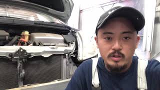 千葉県我孫子市 板金塗装 20プリウス ハンマリング スライドハンマー