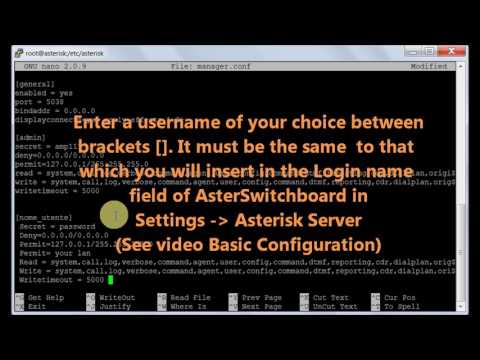 AsterSwitchboard Asterisk Configuration