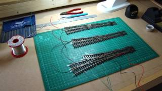 Fiddle yard track laying Part 1 16-07-2017
