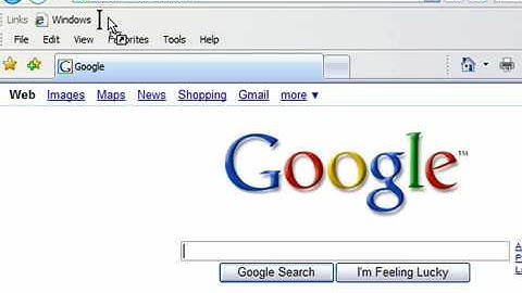 Add Links to the Links Toolbar in Internet Explorer 7