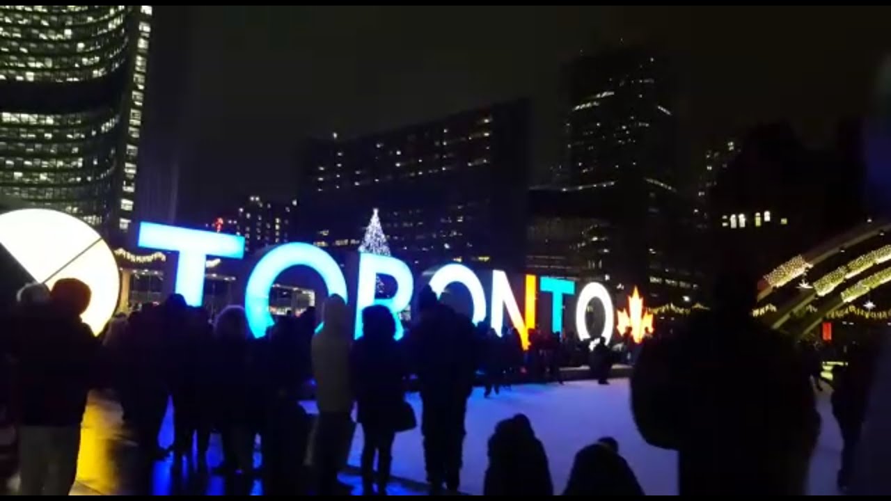 Yonge-Dundas Square and Nathan Philips Square Lights in Toronto ...