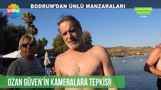 Halk plajında görüntülenen Ozan Güven'in kameralara tepkisi!