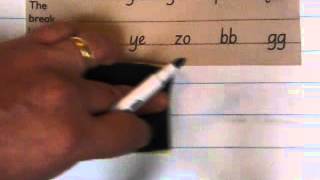 Nelson Cursive Break Letters
