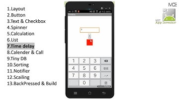 APP inventor #7 Time Delay