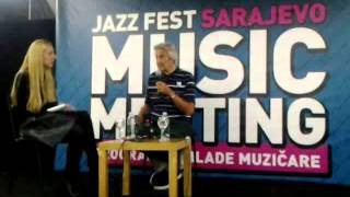 18 JAZZ FEST SARAJEVO/JOHN McLAUGHLIN/MUSIC MEETING/ Interview