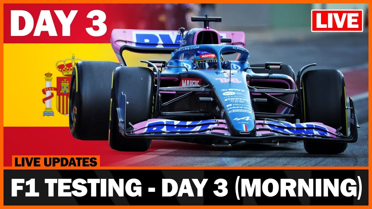 LIVE 2022 F1 Testing Updates (Day 3 Morning)