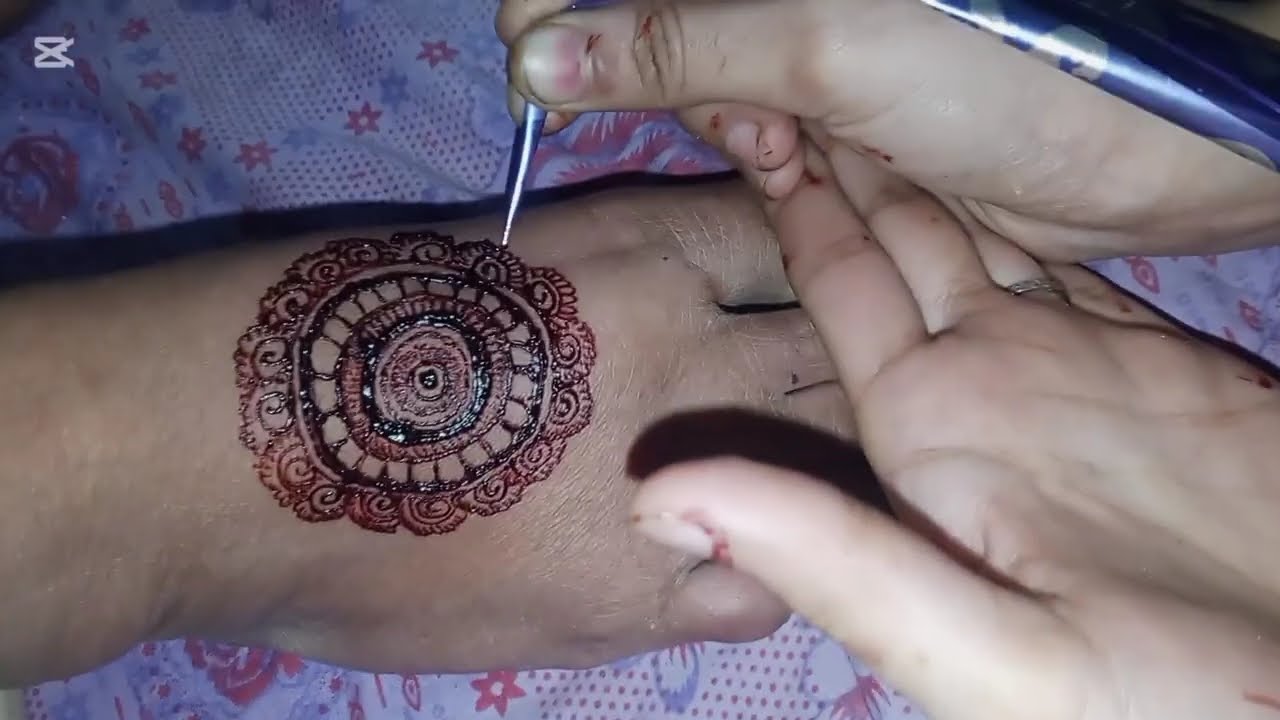 Step by step mehendi design toturial style and party wear 
