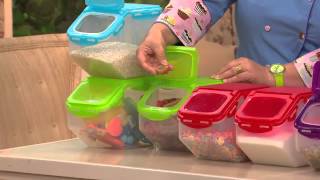 Lock & Lock 2-piece Flip Bin Storage Set with David Venable