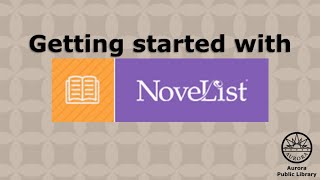 Getting Started with NoveList