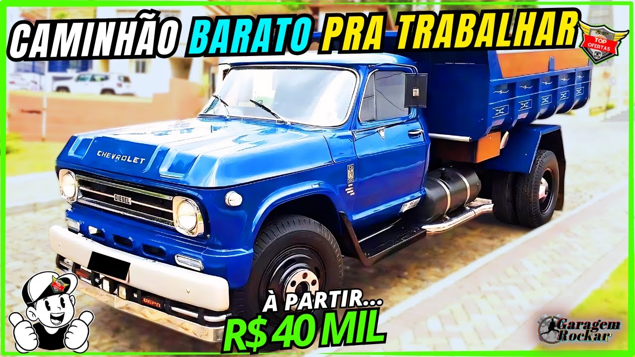 CAMINHÃO QUALIFICADO a VENDA CARROCERIA CAÇAMBA e BAÚ BARATO À PARTIR DE 15  MIL #caminhãobarato, image size:1280x720