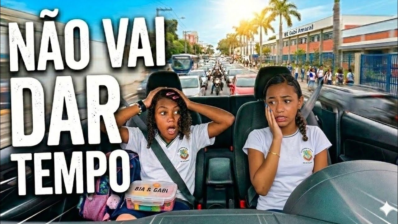 O TRÂNSITO PAROU TUDO! 😱 Será que chegamos a tempo? DIÁRIO ESCOLAR #25