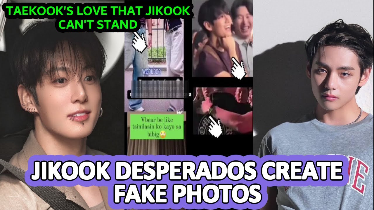 😱 ОТЧАЯННЫЕ JIKOOK СОЗДАЮТ ФАЛЬШИВЫЕ ФОТО ❤️ Любовь Taekook, которую Jikook НЕ МОГУТ ВЫДЕРЖАТЬ!