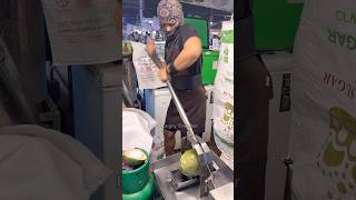 Refreshing Coconut Milk Shake in Thailand - Fruits Cutting Skill