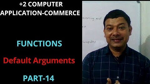 default arguments /part 14/+2 computer application commerce/+1 computer science