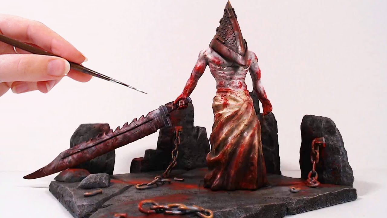 I made Pyramid Head from Silent Hill with clay