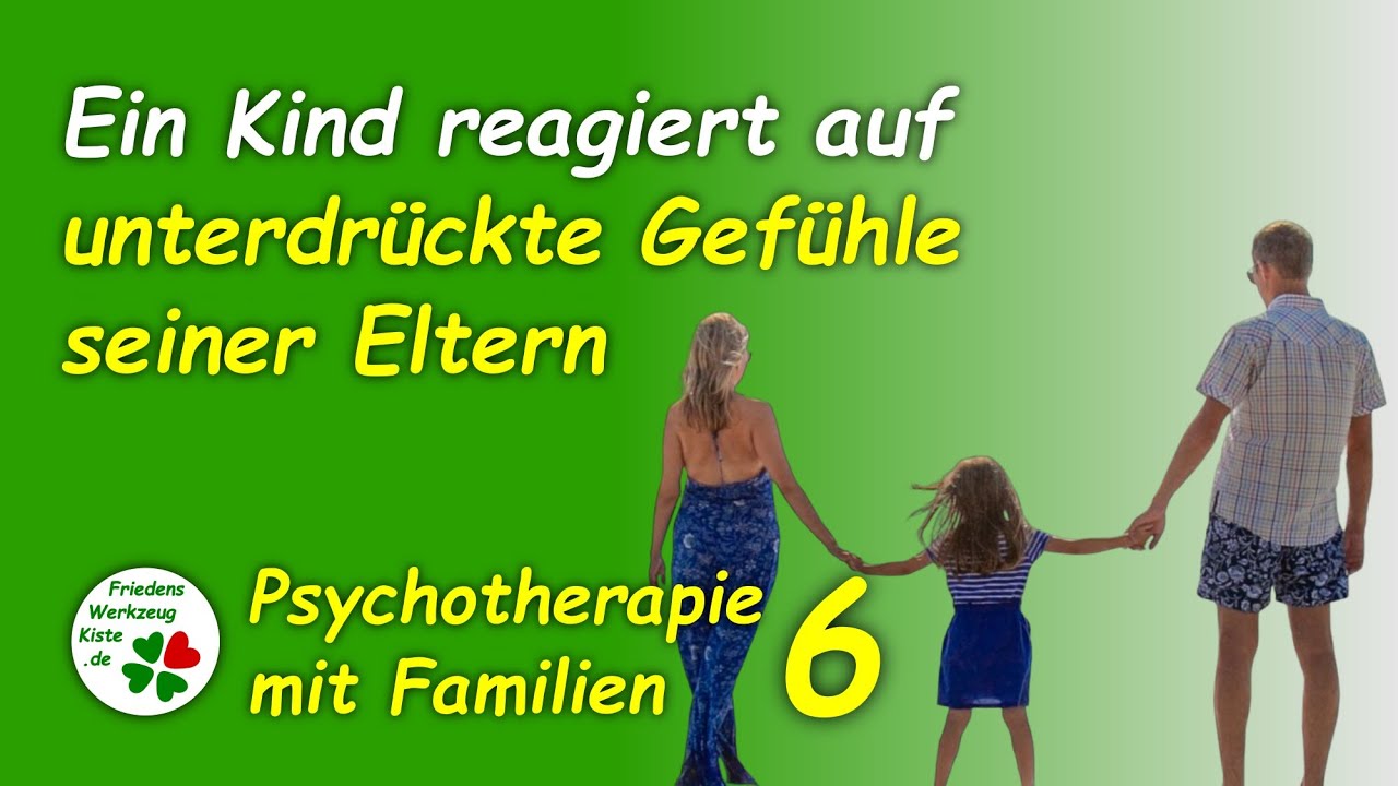 Ein Kind reagiert auf unterdrückte Gefühle seiner Eltern