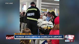Mom gives birth to baby after flight leaving Tampa lands in Charlotte