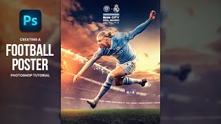 How I created this gameday poster of Erling Haaland | Photoshop