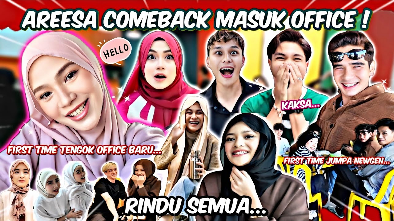 AREESA COMEBACK MASUK OFFICE SEMUA TERKEJUT! 