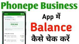 How To Check Phonepe Business Balance | Phonepe Business App Me Balance Kaise Check Kare screenshot 5