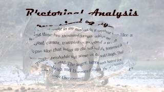 TB's First Year Writing Portfolio- English 110 Rhetorical Analysis